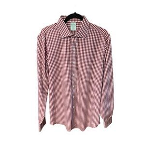 Brooks Brothers Milano Fit‎ Gingham Long Sleeve Button Down Shirt